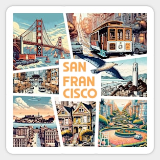 USA CITY - SAN FRANCISCO - TRAVEL -1 Sticker